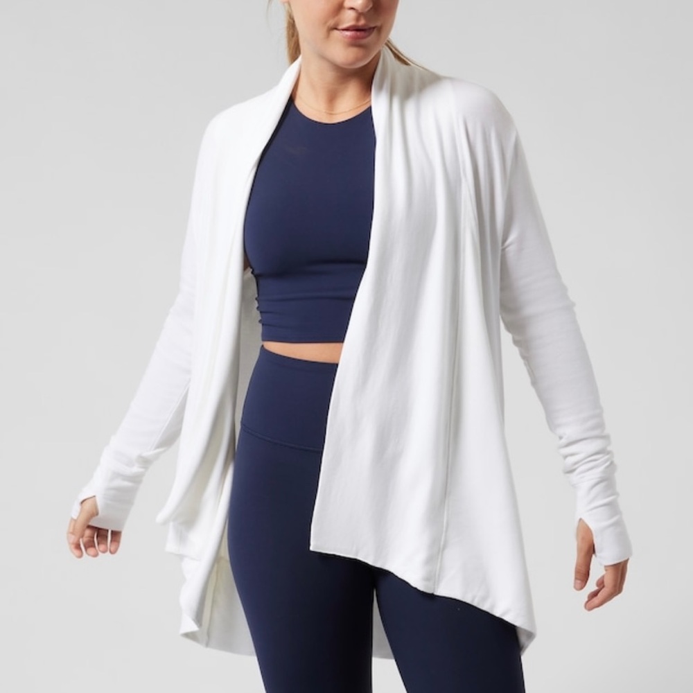 Athleta women’s size xs pranayama wrap white/cream color Guc